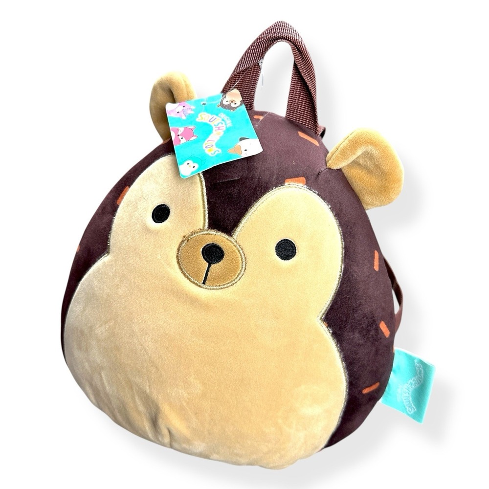 Squishmallows 10"‎ Hans Hedgehog Squish Backpack Kelly Toys Bag W/ Tags - Picture 10 of 13
